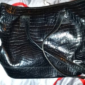 Talbots leather mini tote